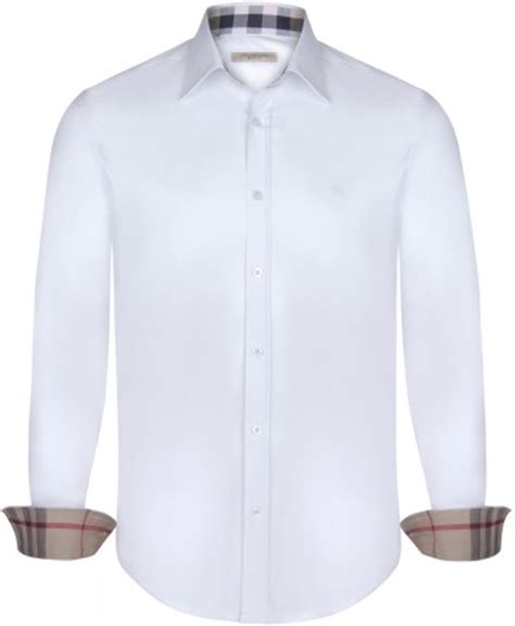 men burberry white shirt|burberry white long sleeve shirt.